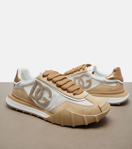 DG Athletic suede-trimmed sneakers - Dolce&Gabbana - Modalova