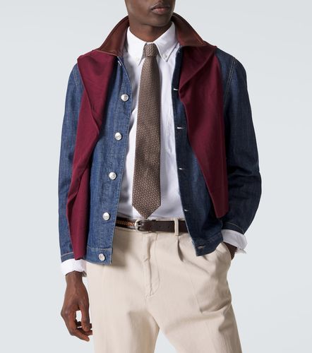 Silk jacquard tie - Brunello Cucinelli - Modalova
