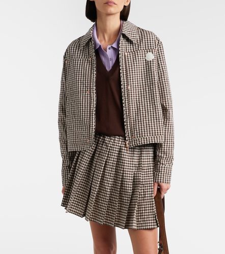 Moncler Checked cotton-blend jacket - Moncler - Modalova