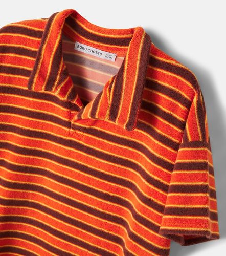 Polo Striped Brick en mezcla de algodón a rayas - Bobo Choses - Modalova