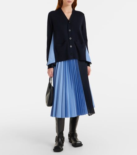 Cárdigan de popelín de algodón a rayas - Sacai - Modalova