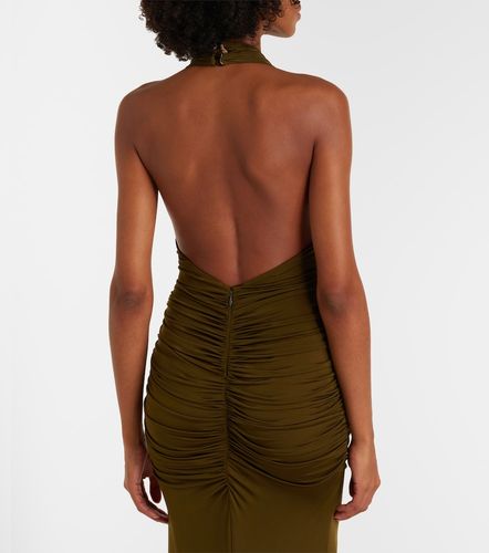 Abito lungo con applicazioni floreali - Blumarine - Modalova