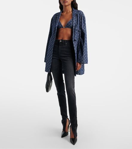 Gucci GG denim jacquard bra top - Gucci - Modalova