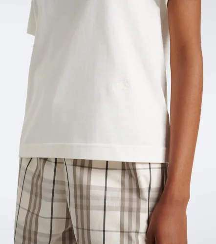 Camiseta de jersey de algodón con Burbery Check - Burberry - Modalova