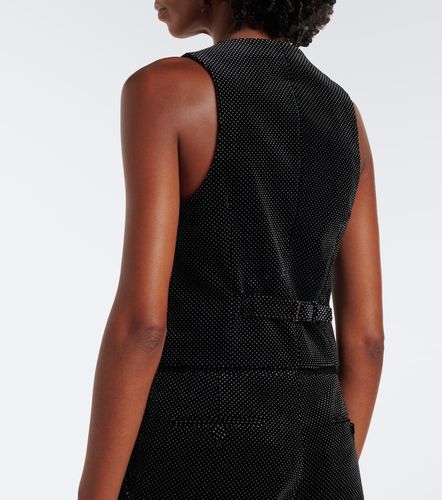 Chaleco de terciopelo de algodón con lunares - Tom Ford - Modalova