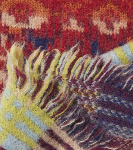 Sciarpa in misto lana e alpaca a quadri - Dries Van Noten - Modalova