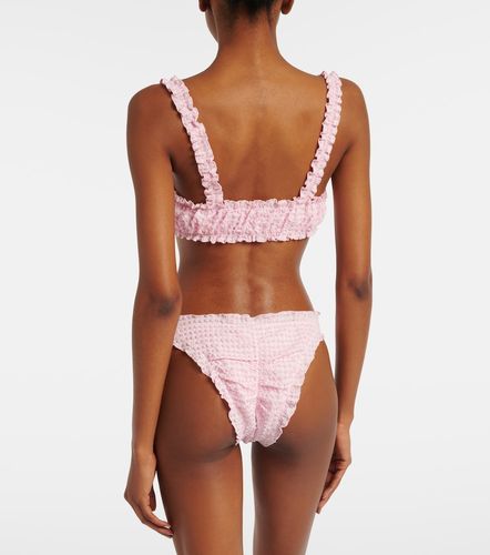 Simkhai Ruffled checked bikini top - Simkhai - Modalova