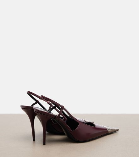 Jeanne leather slingback pumps - Saint Laurent - Modalova