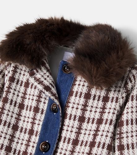Patachou Abrigo de tweed con denim - Patachou - Modalova