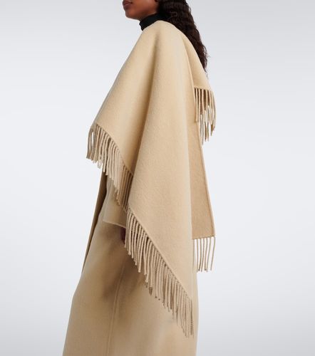 Róhe Abrigo con capa de alpaca y lana con flecos - Rohe - Modalova