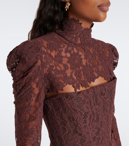 Viresco lace cotton-blend corset dress - De La Vali - Modalova