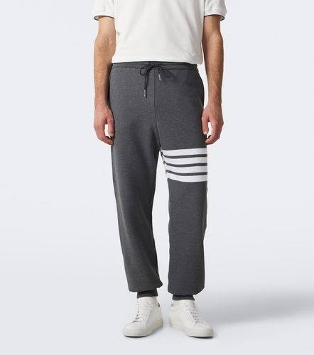 Pantalones deportivos 4-Bar de jersey de algodón - Thom Browne - Modalova