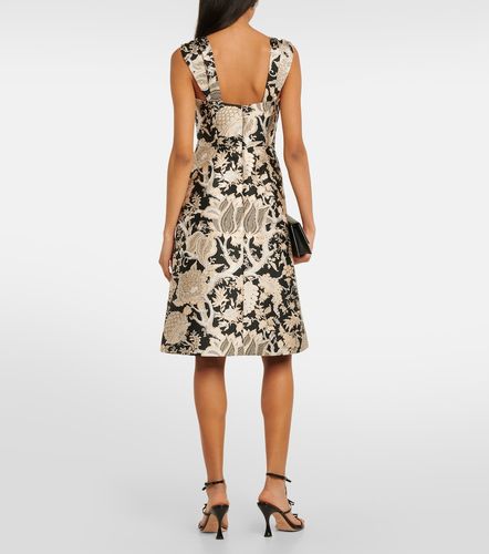 Abito midi in jacquard floreale - Carolina Herrera - Modalova