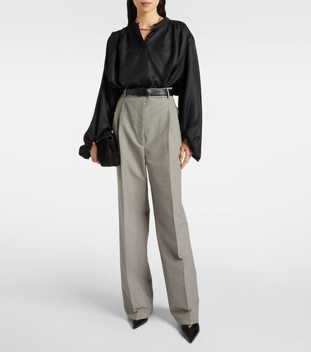 Gingham wool-blend wide-leg pants - Rohe - Modalova