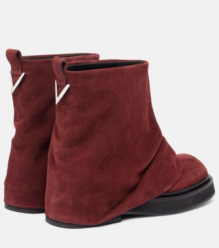 Mini Robin suede combat boots - The Attico - Modalova