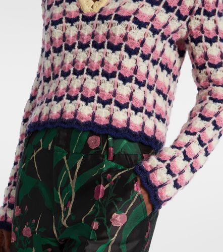 Picket wool-blend polo sweater - La DoubleJ - Modalova