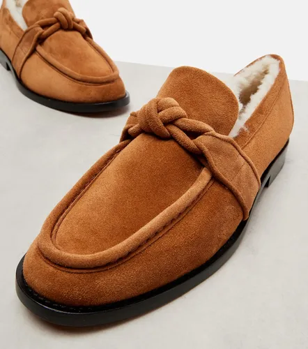Astaire shearling-lined suede loafers - Bottega Veneta - Modalova