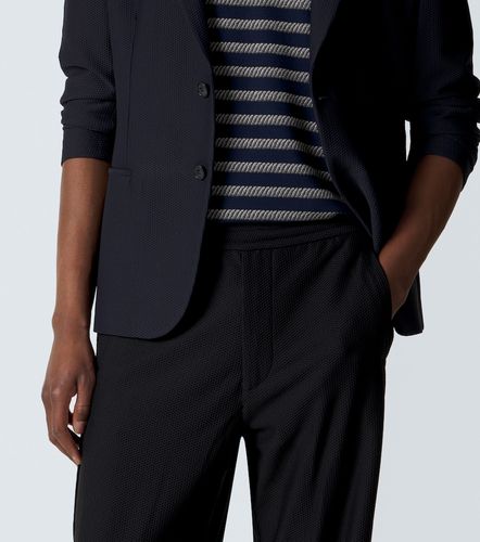 Knitted straight pants - Giorgio Armani - Modalova