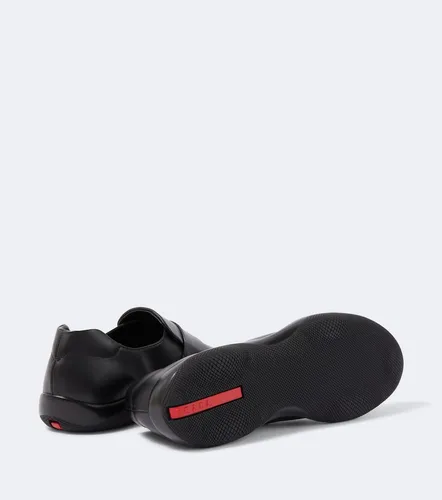 Prada Toblach leather penny loafers - Prada - Modalova