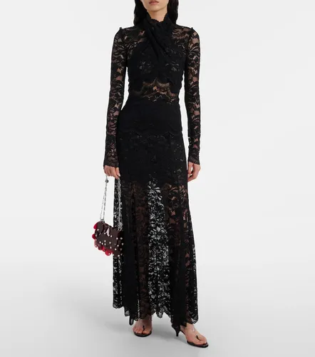 Rabanne Falda midi de encaje floral - Rabanne - Modalova