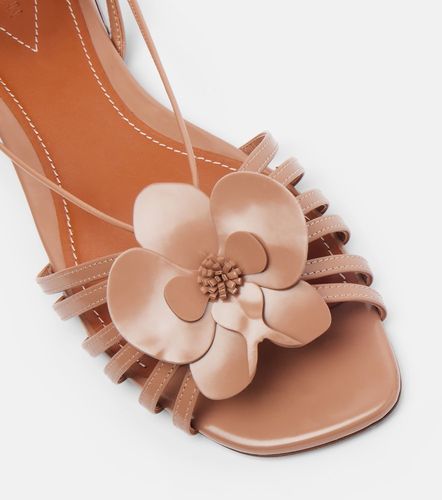 Orchid floral-applique leather sandals - Zimmermann - Modalova