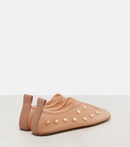 Chloe Rita studded mesh flats - Chloe - Modalova