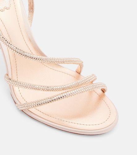 Erin embellished satin slingback sandals - Rene Caovilla - Modalova