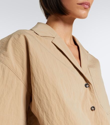 Camicia cropped in misto cotone - Ganni - Modalova