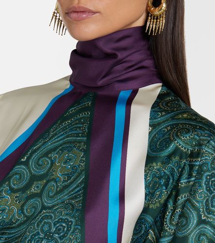 Alémais Vestido midi Joni de seda estampado - Alemais - Modalova
