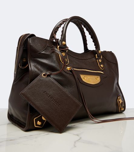 Le City Uptown Medium leather top-handle bag - Balenciaga - Modalova