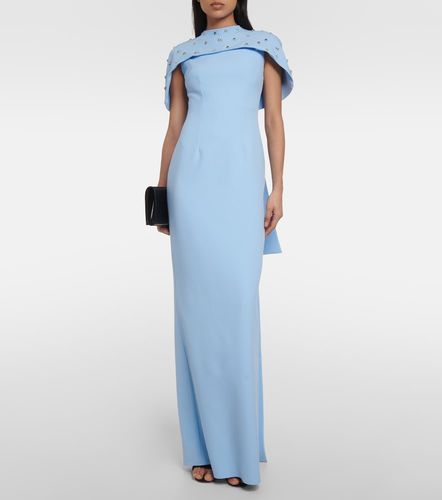 Cape-Abendkleid mit Kristallen - Safiyaa - Modalova