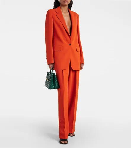 High-rise crepe straight pants - Dries Van Noten - Modalova