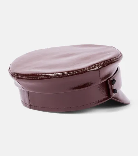 Faux leather newsboy cap - Ruslan Baginskiy - Modalova