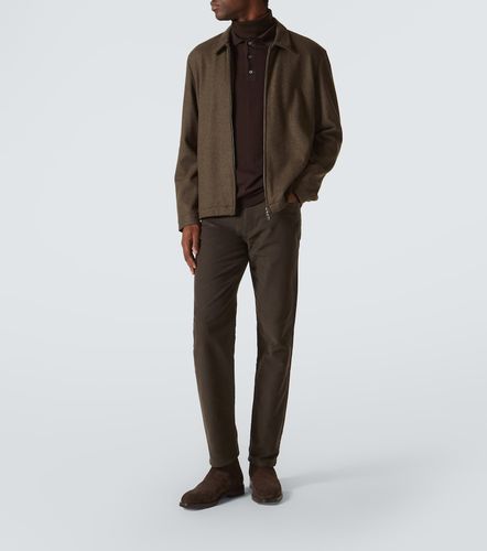 Pantaloni regular Roccia in cotone e cashmere - Zegna - Modalova