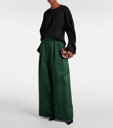 Ruched cotton jersey sweatshirt - Dries Van Noten - Modalova