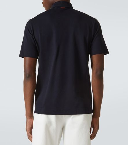 Zegna Polo de algodón con logo - Zegna - Modalova