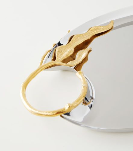 Vassoio Fern Medium bagnato in oro 24kt - L'Objet - Modalova