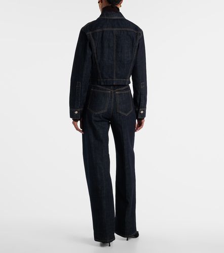 Cropped denim jacket - Victoria Beckham - Modalova