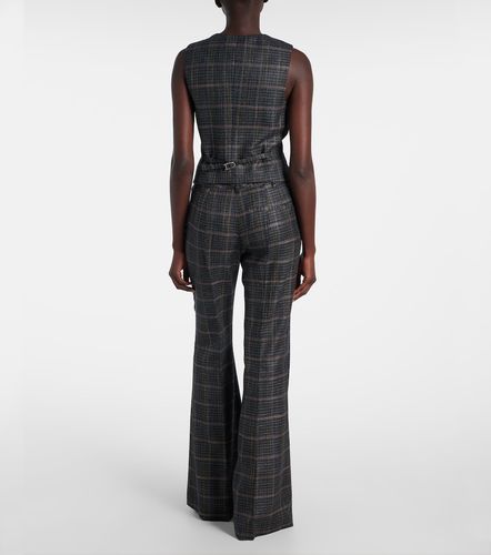 Coleridge checked wool and silk vest - Gabriela Hearst - Modalova