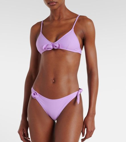 Top bikini con applicazioni floreali - Coperni - Modalova