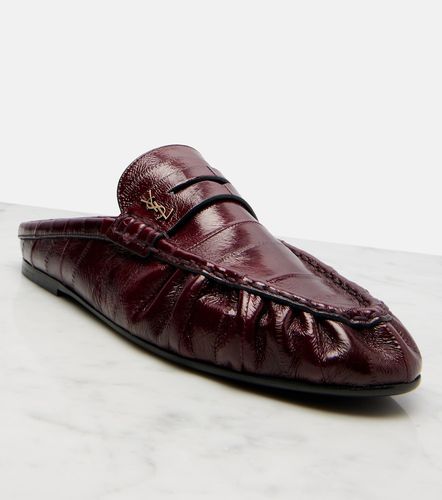 Le Loafer eel leather mules - Saint Laurent - Modalova