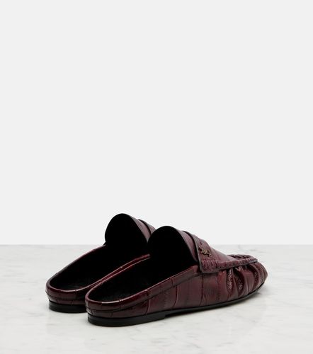 Le Loafer eel leather mules - Saint Laurent - Modalova