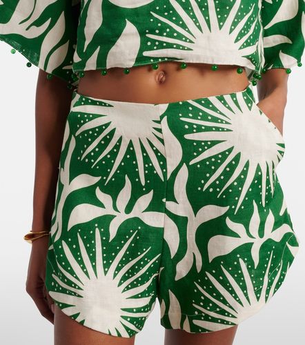 Bahamas printed linen shorts - Cala de la Cruz - Modalova