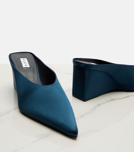 Alaïa Wedges Cube aus Satin - Alaia - Modalova