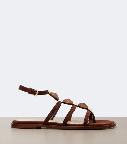 Studded suede thong sandals - Gianvito Rossi - Modalova