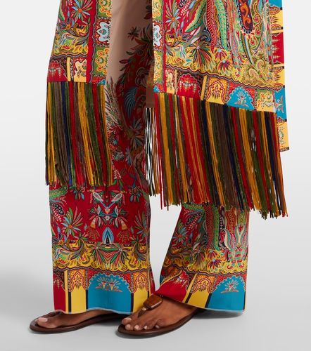Caftano in seta con stampa paisley - Etro - Modalova