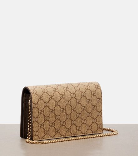 GG Marmont canvas wallet on chain - Gucci - Modalova