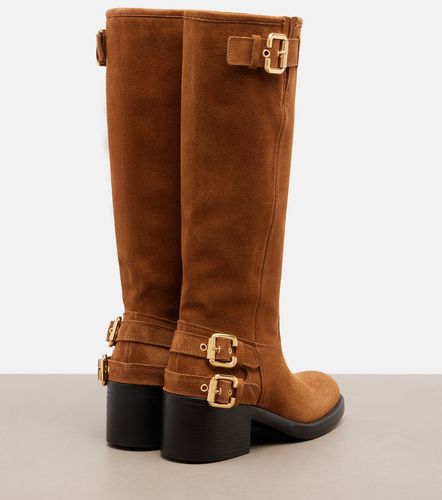 Chloe Dakota suede biker boots - Chloe - Modalova