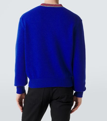 Pullover Greca Border aus Wolle und Kaschmir - Versace - Modalova