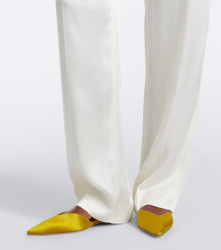Pantalones anchos de satén - Victoria Beckham - Modalova